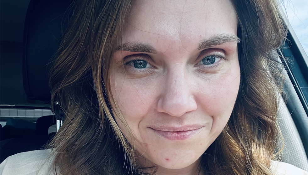 Woman posing with a look of determination