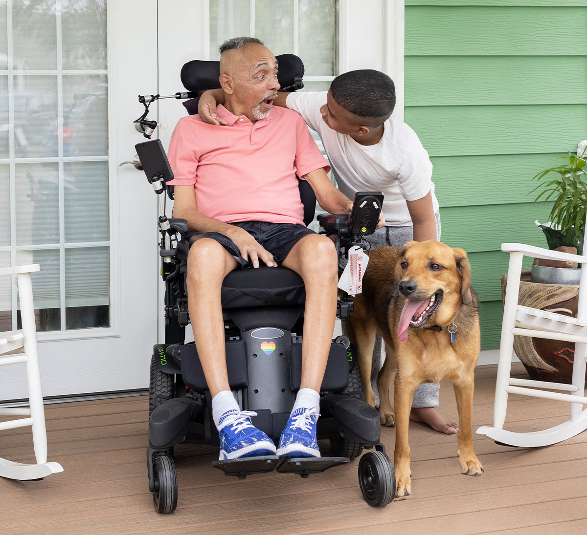 Eric, who was living with ALS, and his loved one